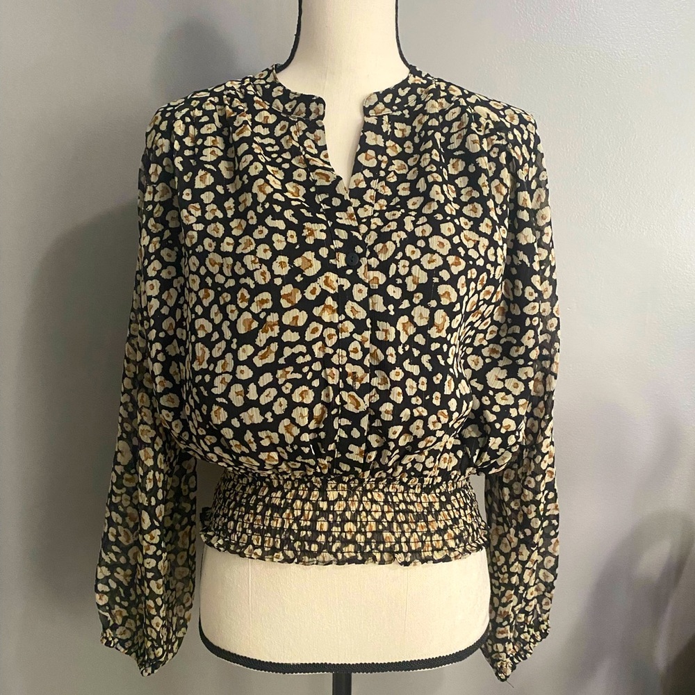 Lush multicolor flower blouse